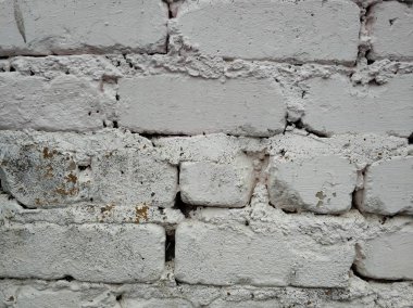 Eski beyaz tuğladan arka plan. Eski çit dokusu.