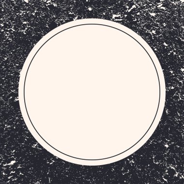 Grunge Gri arka planda sarı daire. Pankart, yazı, reklam ve kartlar için boş. Görüntü.