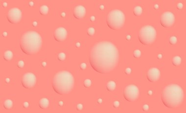 Kabarcıklar mercan rengi hassas bir pembe kazandı. Soyut arka plan.