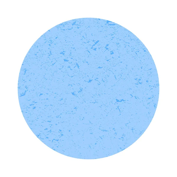Círculo de mármol pastel azul sobre fondo blanco aislado. Ilustración . — Foto de Stock