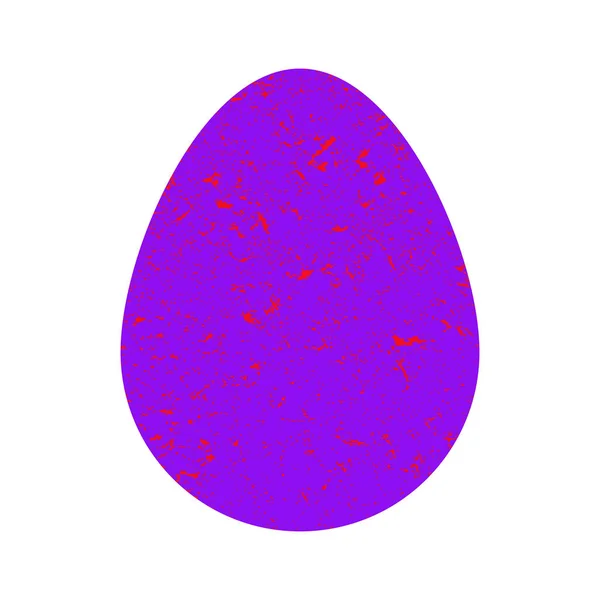 Uovo di Pasqua colorato nello stile della pietra. Autoluce. Uovo in grunge colore brillante. Illustrazione . — Foto Stock