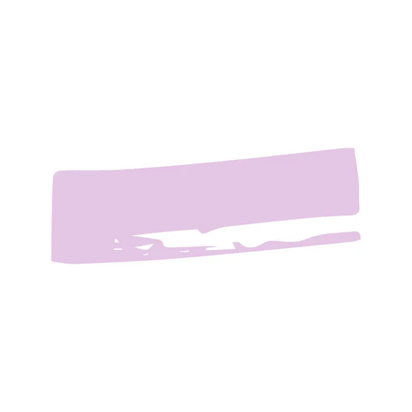 Purple main dessiner pastel coup de pinceau. Bannière décorative pastel sur fond blanc isolé. Illustration . — Photo