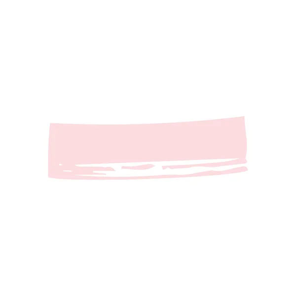 Pincéis pintados de grunge.Moldura rosa pastel.Molduras decorativas desenhadas à mão sobre um fundo branco isolado. Ilustração . — Fotografia de Stock