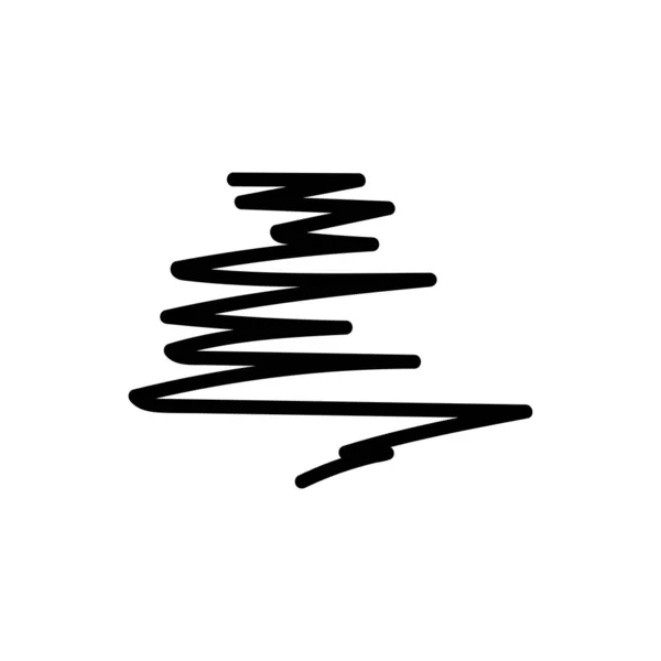 Γραμμές χειρός με μαύρο μαρκαδόρο. Αφηρημένο φόντο. Διακοσμητικές γραμμές απομονωμένες σε λευκό φόντο. Εικόνα. — Φωτογραφία Αρχείου
