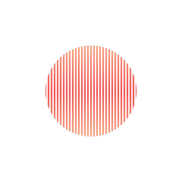 Isolated Abstract coral cercle from stripes.Decorative elements. Illustration. — Stock Photo, Image