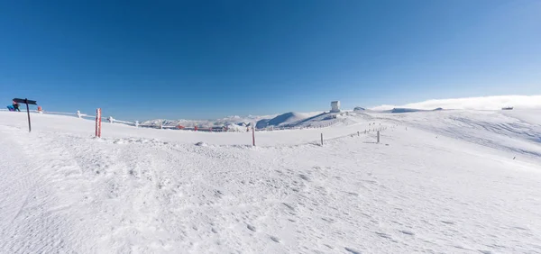 Landschap Van Top Van Helmos Berg Griekenland — Stockfoto