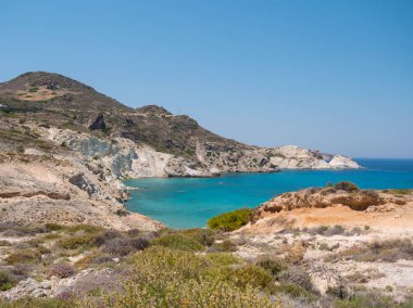 Milos Adası'ndaki plaj