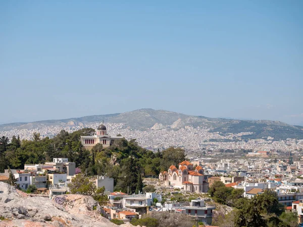 Panoramę miasta Ateny — Zdjęcie stockowe