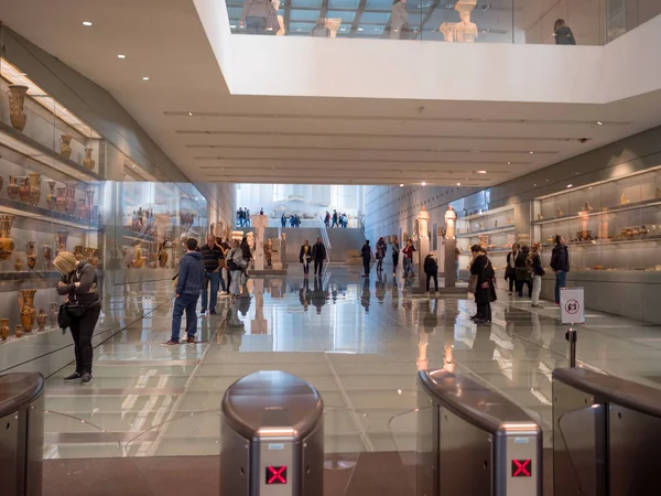 O interior do museu da Acrópole em Atenas — Fotografia de Stock