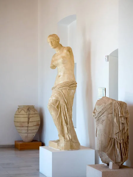 Milos Griechenland Juli 2017 Antike Griechische Exponate Des Museums Auf — Stockfoto