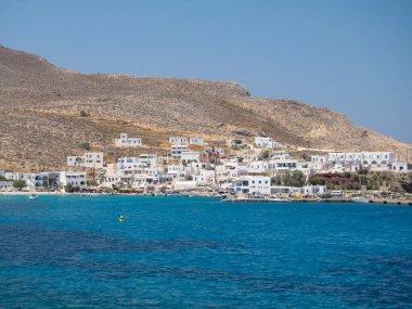 Folegandros - Yunanistan, 16 Temmuz 2017: Kiklad, Grrece 'deki Folegandros Adası