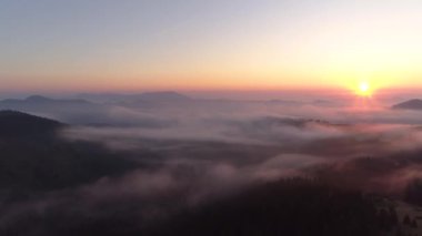 Muhteşem sahne duman Yakılan Panoraması