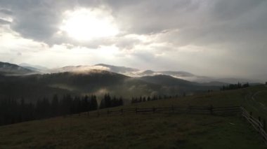 sonra yağmur Dağları Panoraması