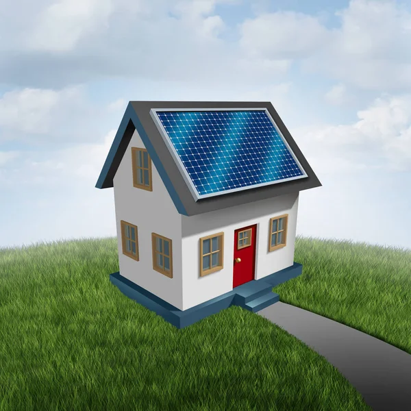 Solar Cell Roof Alternative Source Sun Energy Power Grid Instalation — Stock Photo, Image