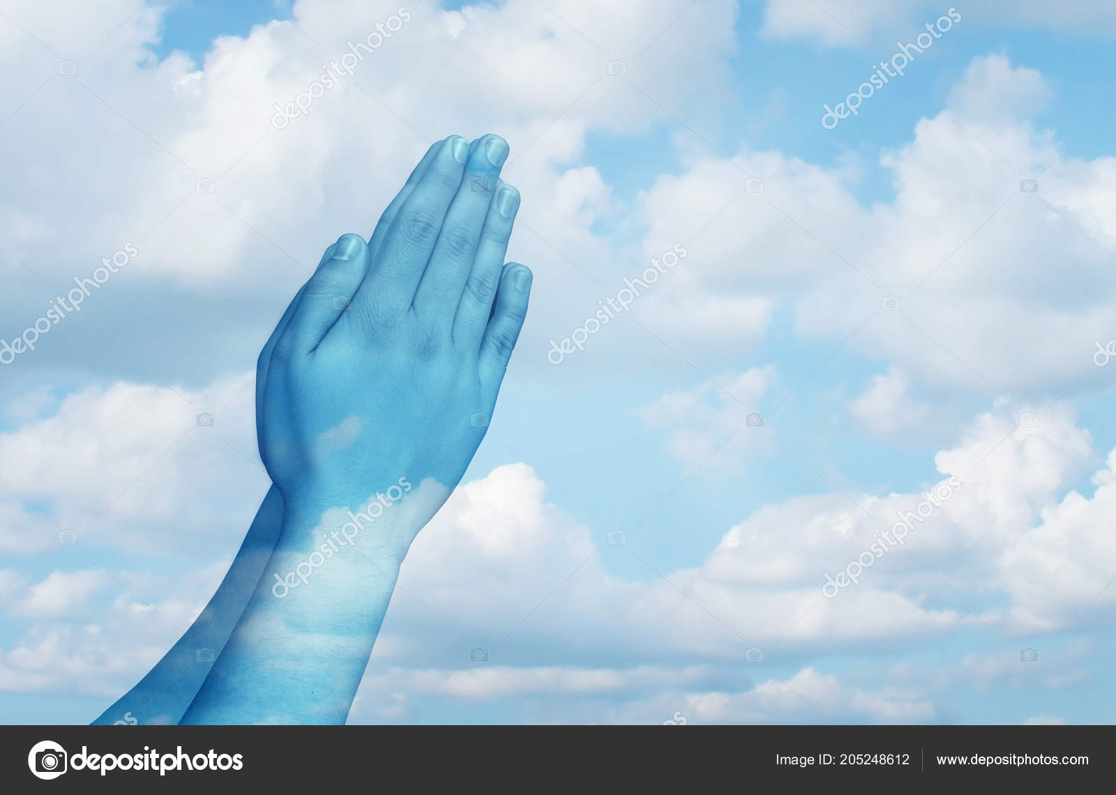 Praying Spiritual Life Concept Hands Worship Sky Background Symbol Belief  Stock Photo by ©lightsource 205248612