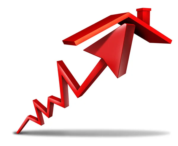 Aumento Delle Vendite Domestiche Aumento Del Settore Immobiliare Aumento Del — Foto Stock