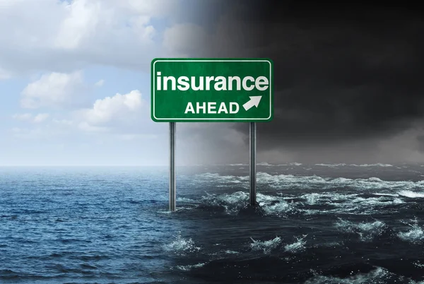 Insurance Concept Hurricane Storm Property Damage Financial Risk Idea Homeowners — Stock Photo, Image