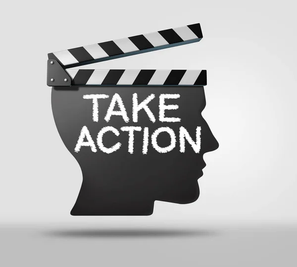 Take Action Business Life Proactive Concept Symbol Dream Big Set — Stock Photo, Image