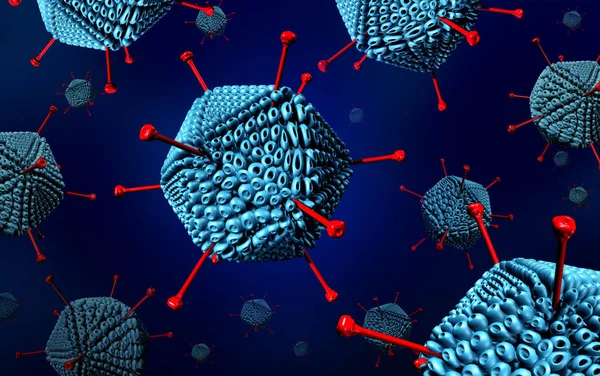 Adenovirus Sjukdom Som Respiratorisk Sjukdom Virusinfektion Orsakar Hög Feber Som — Stockfoto