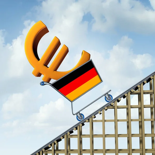 Duitse Inflatie Stijgen Een Bloeiende Economie Van Duitsland Financiële Markt — Stockfoto
