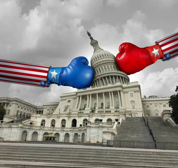 Usa Government Fight United States Government Disagreement American Federal Shut — Stock Photo, Image