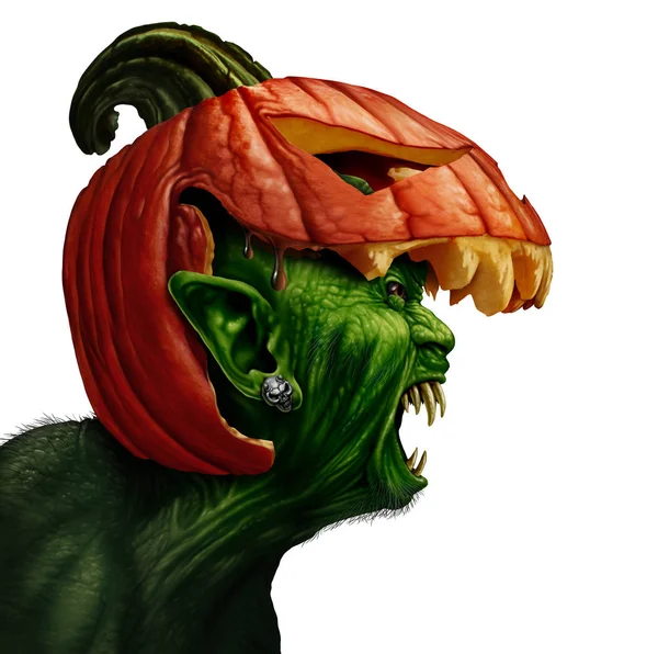 Halloween pumpa monster — Stockfoto