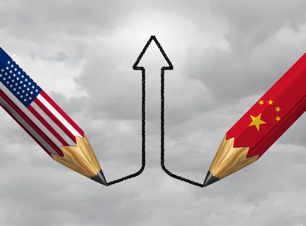 Κίνα ΗΠΑ επιτυχία — Φωτογραφία Αρχείου