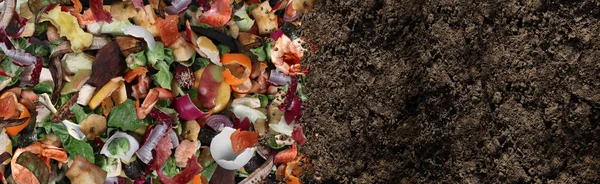 Compost e suolo compostato — Foto Stock