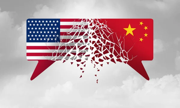 China-Krise der Vereinigten Staaten — Stockfoto