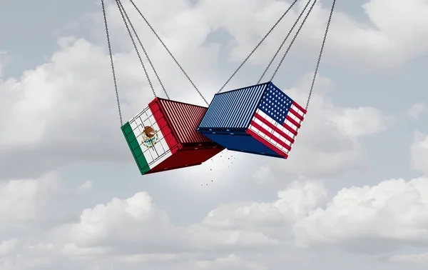 USA Mexikó kereskedelmi háború — Stock Fotó