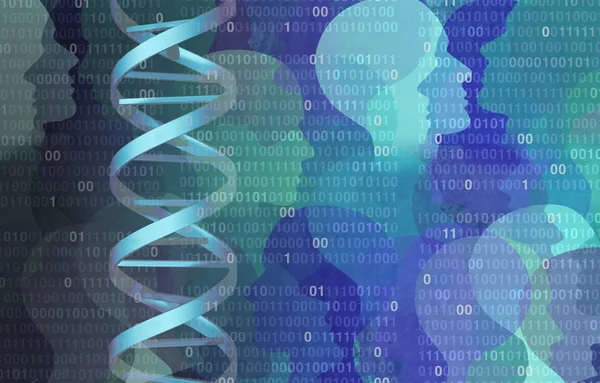 Código binario de ADN —  Fotos de Stock