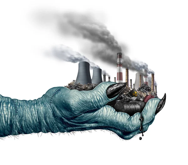 Koncepcja zagrożenia środowiskowego i zmiana klimatu — Zdjęcie stockowe