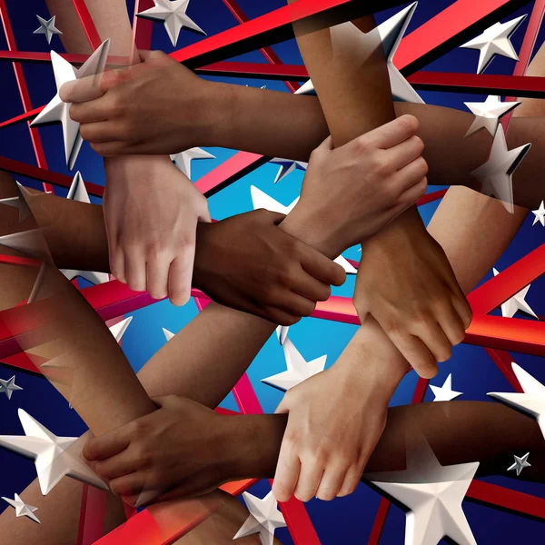 Fourth Of July Diversity — Stock Photo, Image