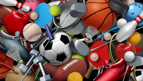 Sports And Games Background — Stock Photo, Image