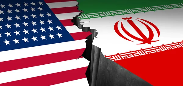 Iran USA Showdown — Zdjęcie stockowe