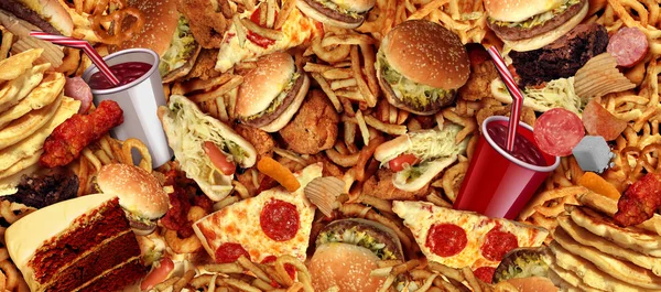 Fast Food Hintergrund — Stockfoto