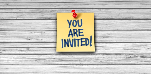 Invitation Greeting — Stock Photo, Image