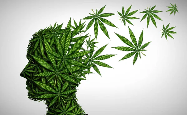 Efectos de la marihuana en el cerebro — Foto de Stock