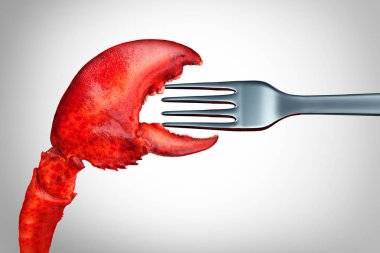 Eating Lobster clipart