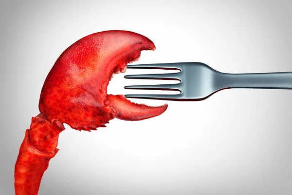 Eating Lobster — Stock Photo, Image
