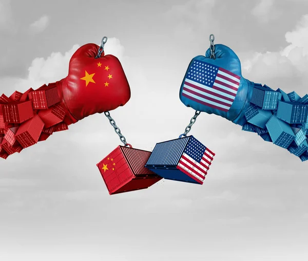 China US Tariff War — Stock Photo, Image