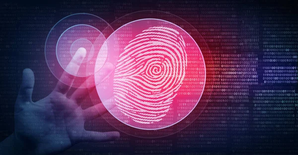 Biometrický bezpečnostní koncept — Stock fotografie