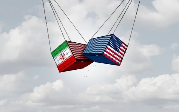 Írán konflikt Spojených států amerických — Stock fotografie