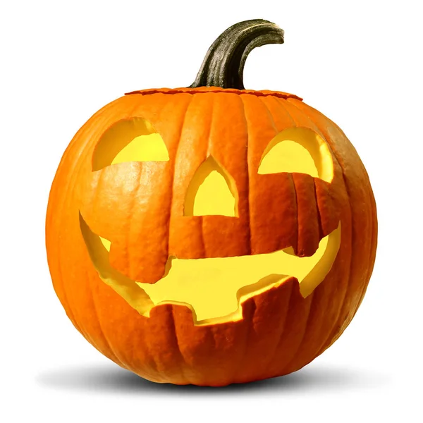 Halloween Pumpkin On White background — Stock Photo, Image