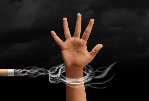 Sigara bağımlılığı kavramı — Stok fotoğraf