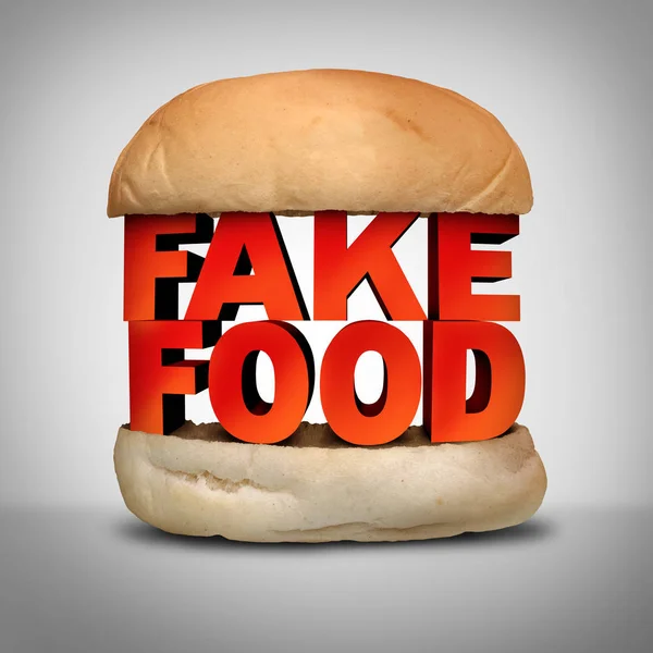 Conceito de alimento falso — Fotografia de Stock