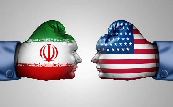 Iran versus Stany Zjednoczone — Zdjęcie stockowe