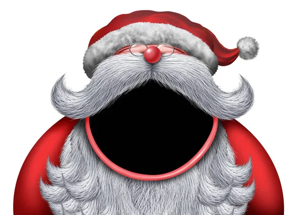 Weihnachtsmann-Textbereich — Stockfoto