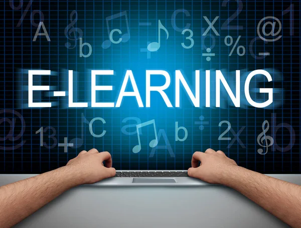 Tecnologia Learning Educação Salas Aula Virtuais Para Aprendizagem Remota Conceito — Fotografia de Stock
