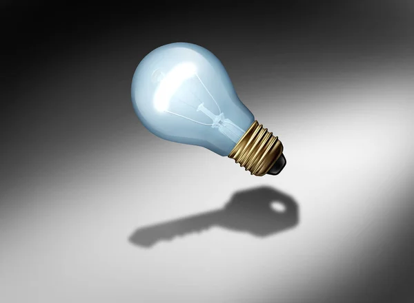 Poder Chave Lâmpada Ideias Ideias Criativas Como Uma Lâmpada Lâmpada — Fotografia de Stock